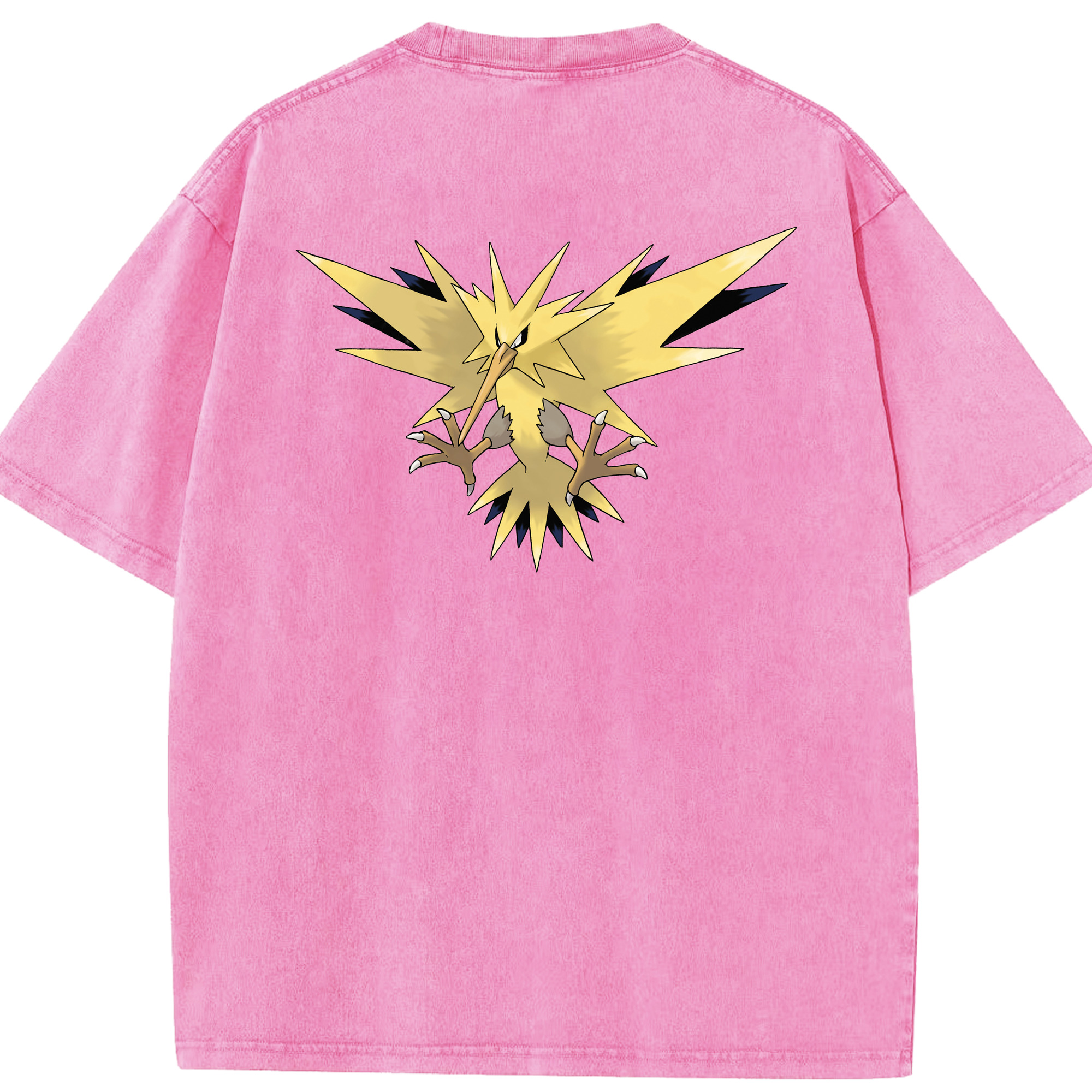 （画像用） ポケットモンスター Pokémon 綿100% ヴィンテージ風 半袖Tシャツ（背面プリント）